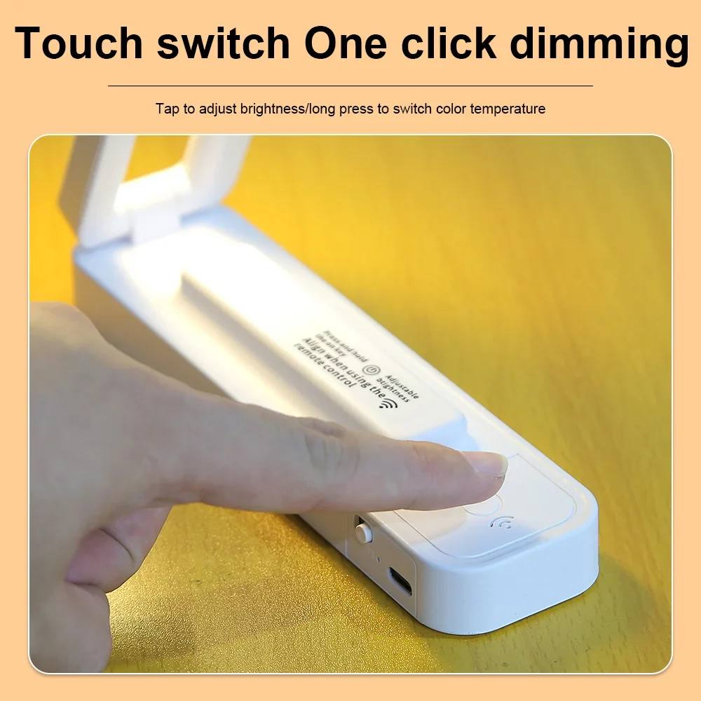 lampe de bureau pliable tactile avec télécommande et intensité variable - Image 3