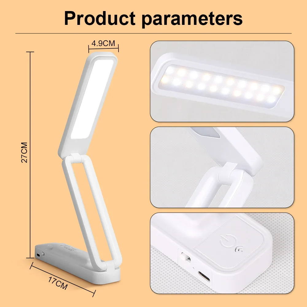 lampe de bureau pliable tactile avec télécommande et intensité variable - Image 6