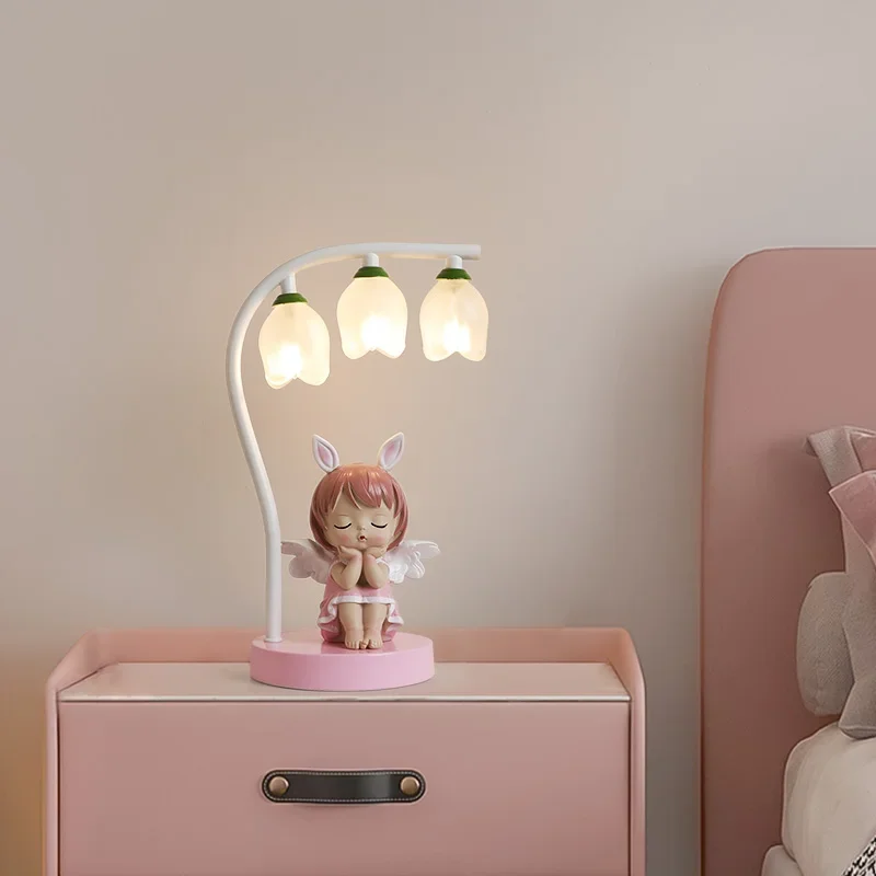 lampe de bureau pour enfants dessin animé lapin princesse mignon - Image 4