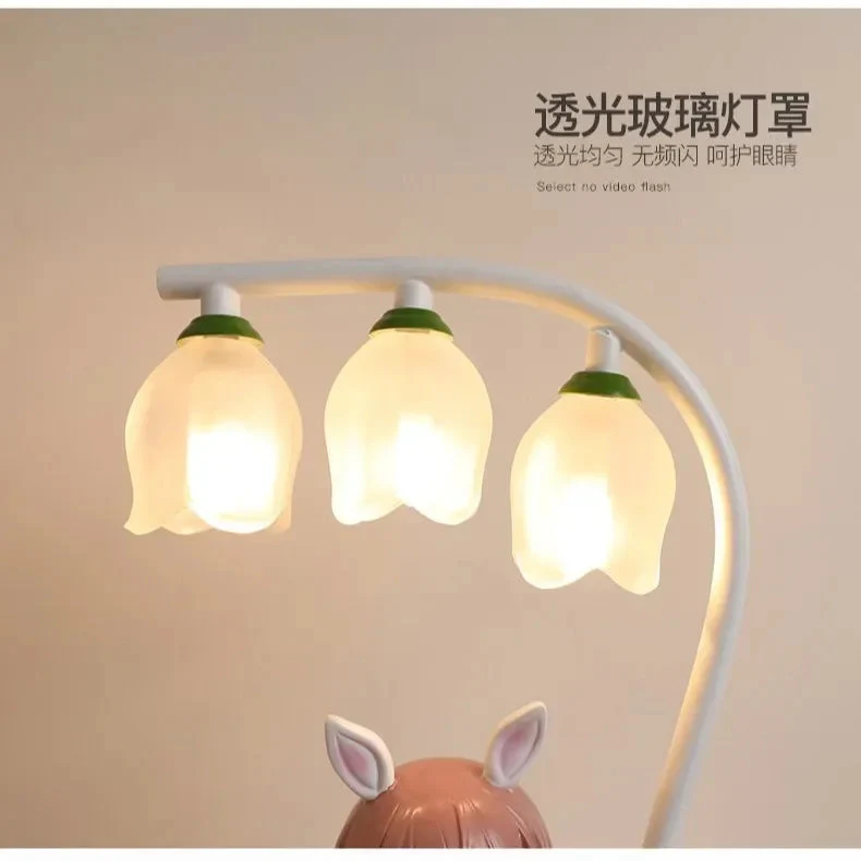 lampe de bureau pour enfants dessin animé lapin princesse mignon - Image 5