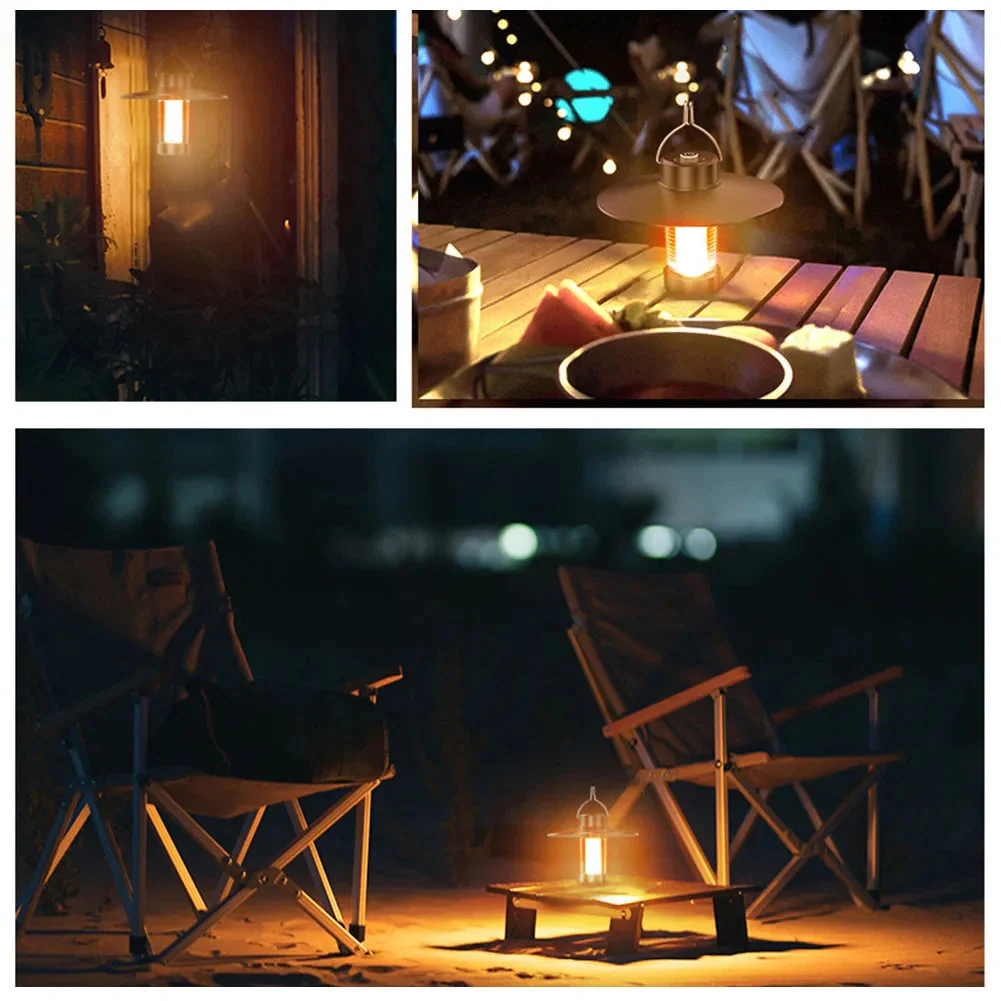lampe de camping led d'urgence avec charge type c et intensité variable - Image 4