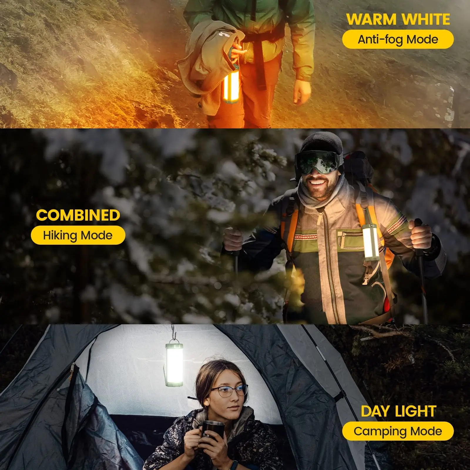 lampe de camping rechargeable 106 led portable et pratique - Image 6