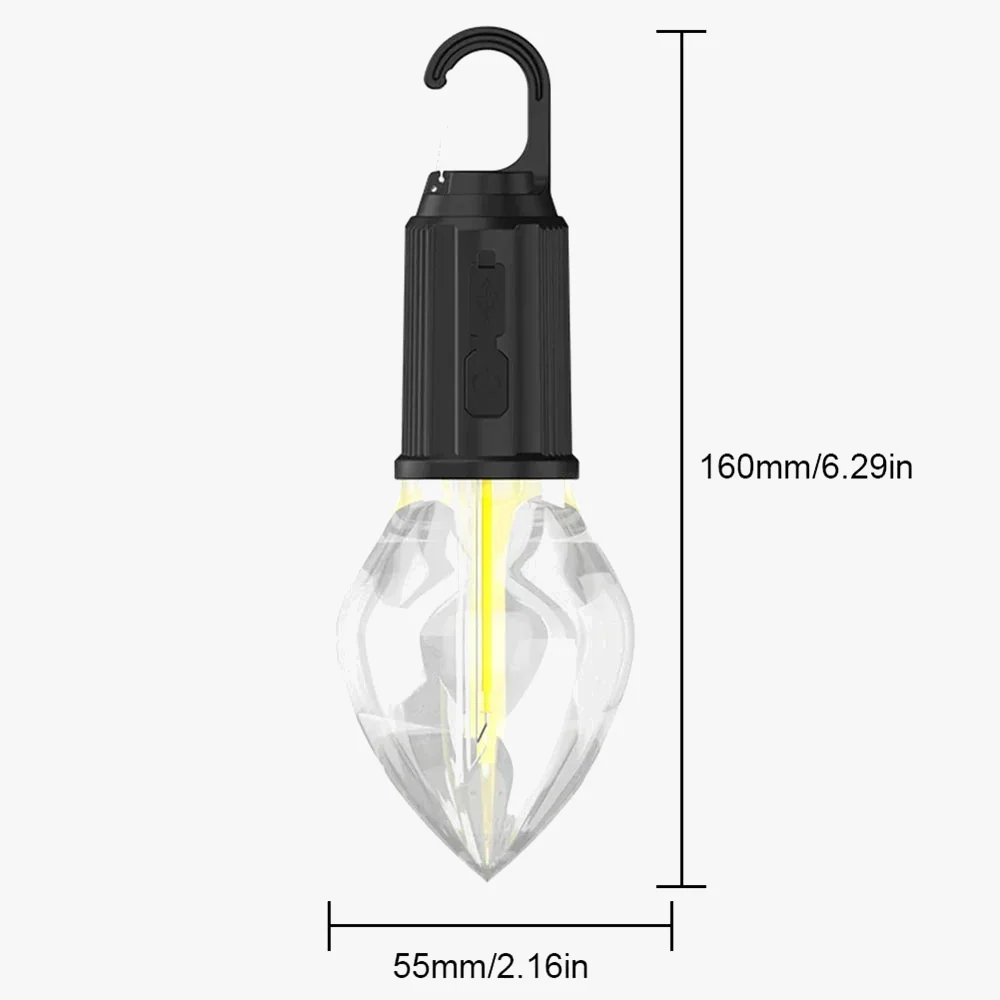 lampe de camping rechargeable usb étanche 3 modes portable - Image 6