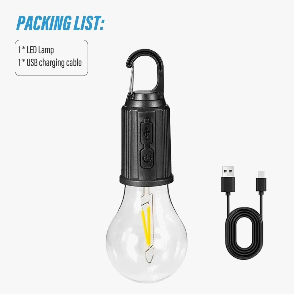 lampe de camping rechargeable usb étanche 3 modes portable - Image 9