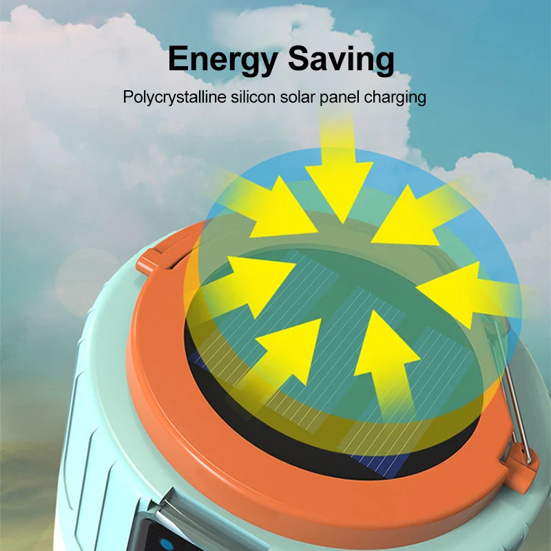 lampe de camping solaire led étanche rechargeable pour activités en extérieur - Image 5