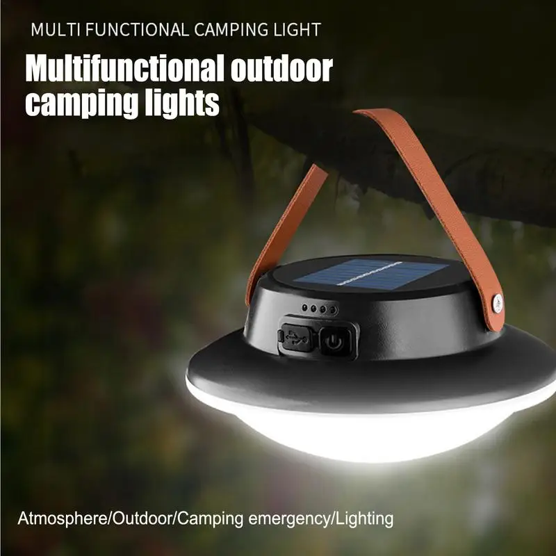 lampe de camping solaire led rechargeable 3 modes étanche portable - Image 4