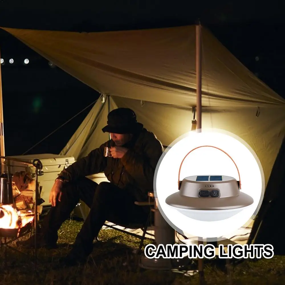 lampe de camping solaire led rechargeable 3 modes étanche portable - Image 5
