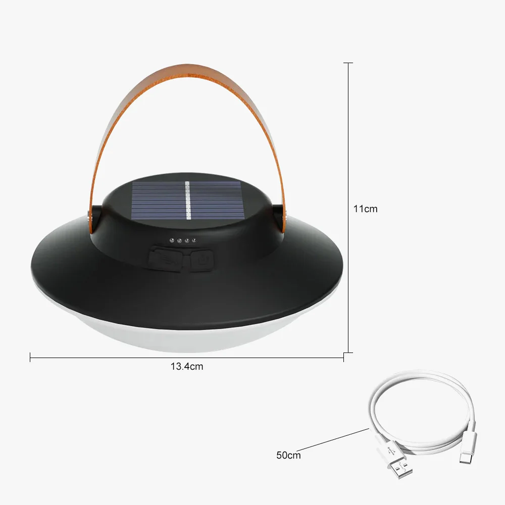 lampe de camping solaire led rechargeable 3 modes étanche portable - Image 6