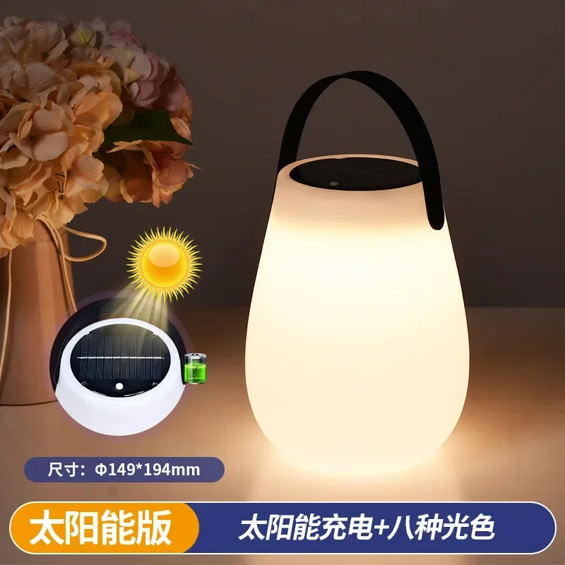 lampe de camping solaire rechargeable avec poignée en silicone - Image 9