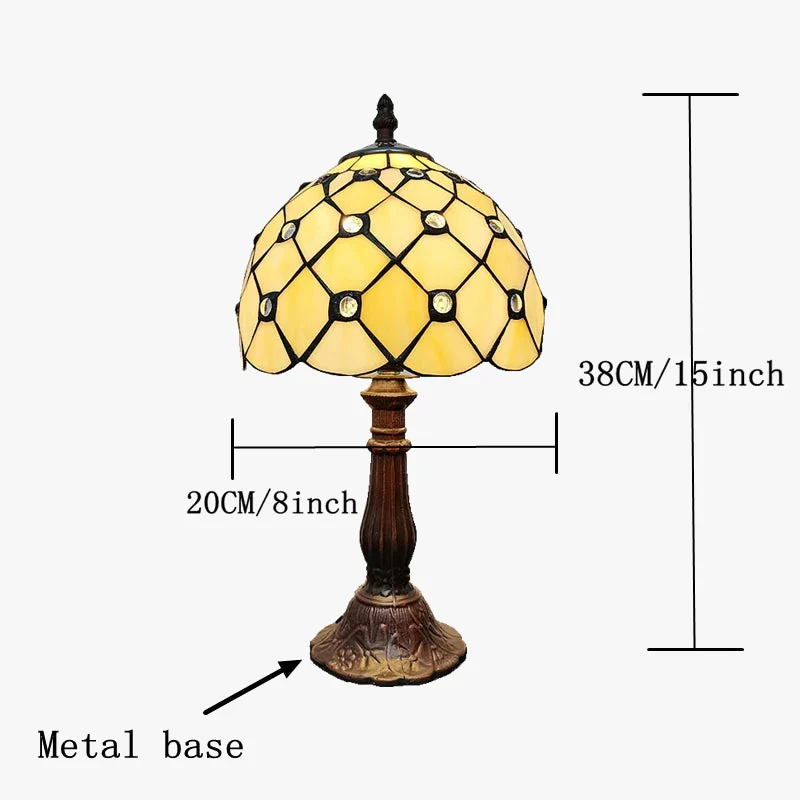 lampe de chevet gypsophile veilleuse pour enfants design tiffany - Image 6