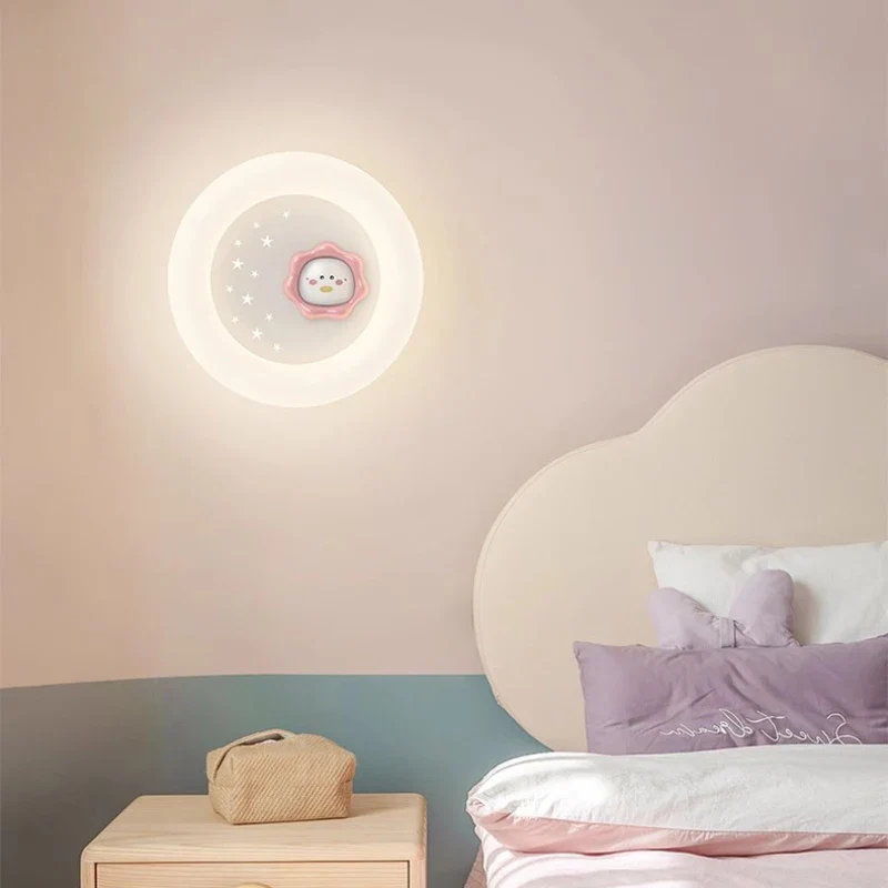 lampe de chevet mignonne pour chambre de princesse avec nœud rose - Image 3