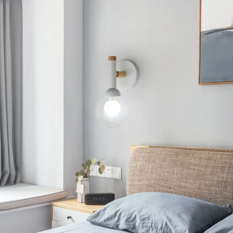 lampe de chevet nordique en verre design créatif pour salon et hôtel - Image 2