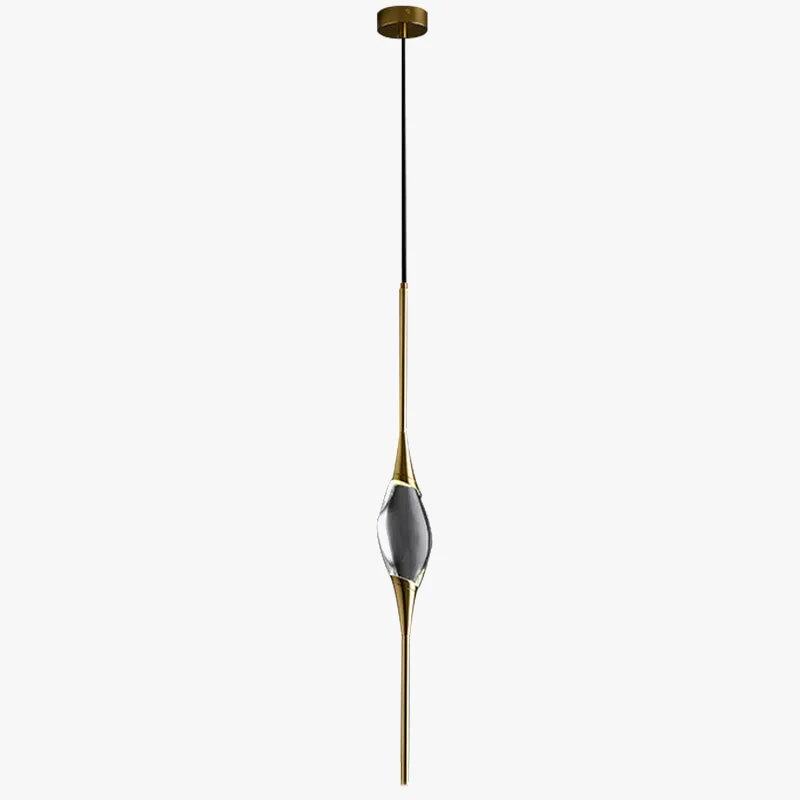 lampe de chevet postmoderne nordique en cuivre et cristal - Image 5