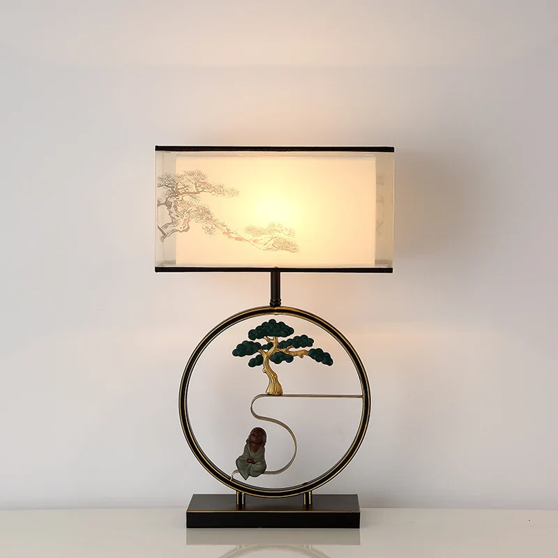 lampe de chevet rétro style chinois pour décoration intérieure - Image 3