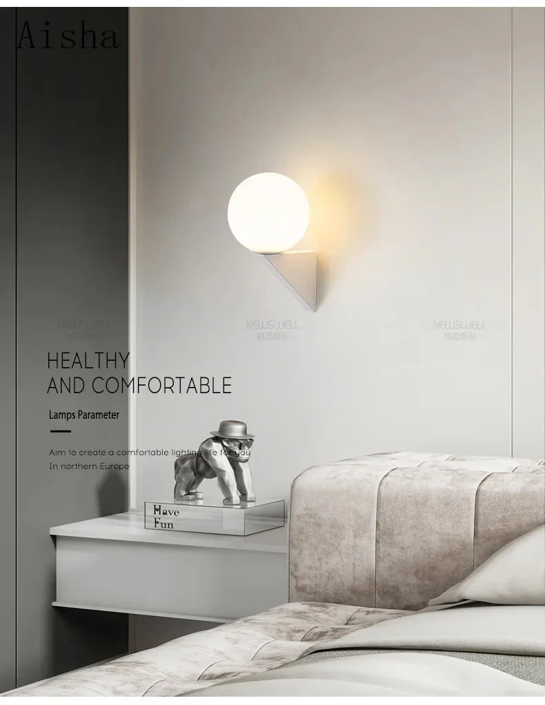 lampe de chevet simple pour décoration intérieure suspendue - Image 3