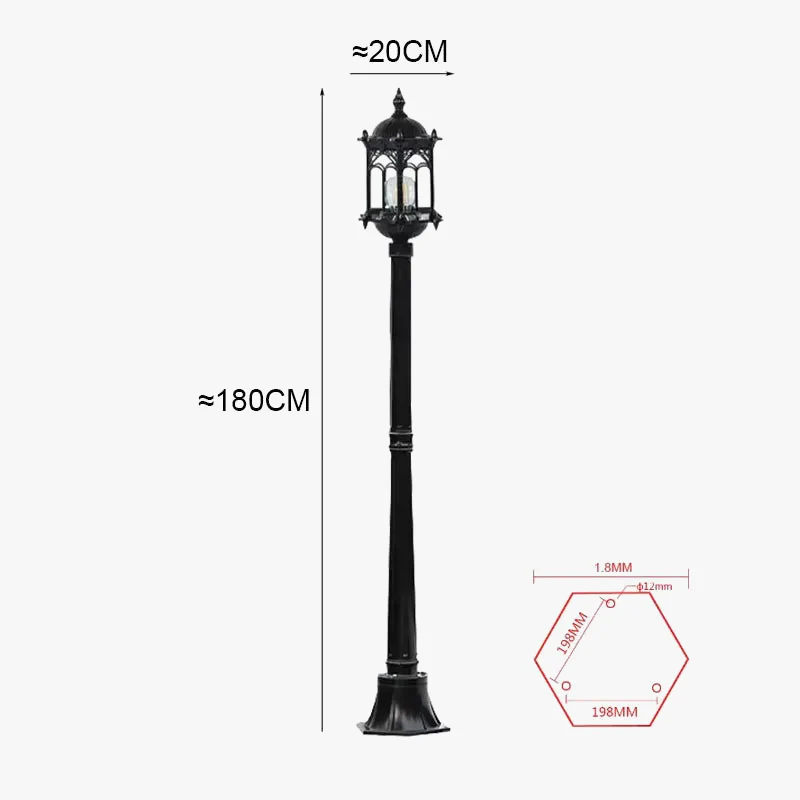 lampe de jardin aluminium moulé imperméable pour extérieur et paysage - Image 5