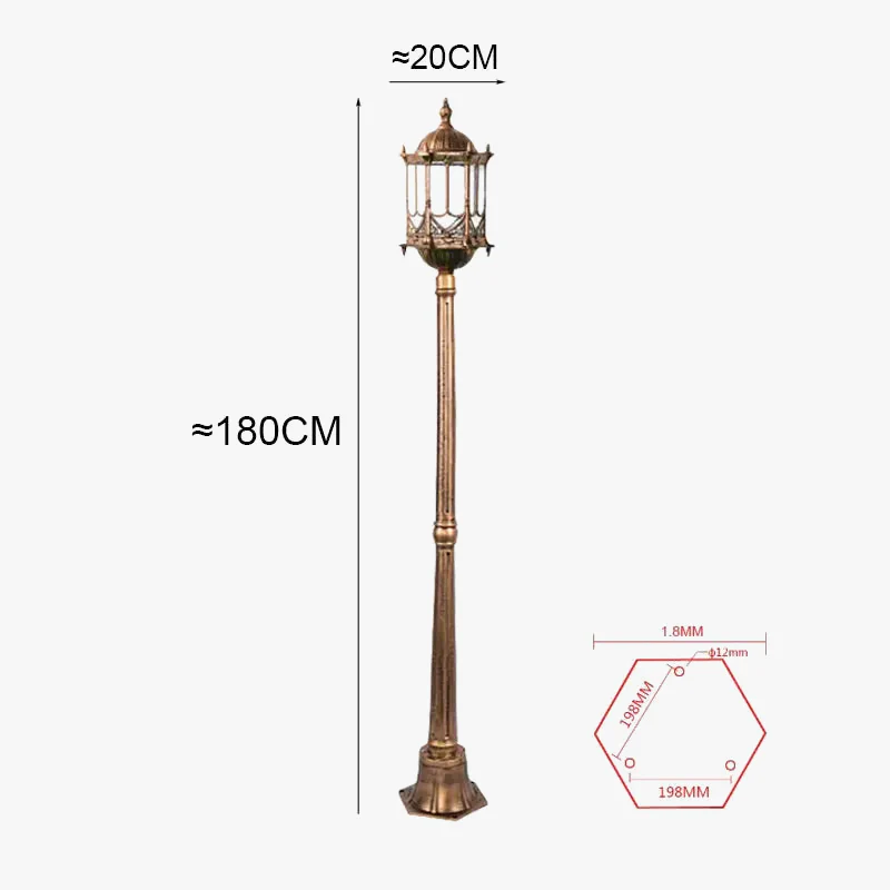 lampe de jardin aluminium moulé imperméable pour extérieur et paysage - Image 6