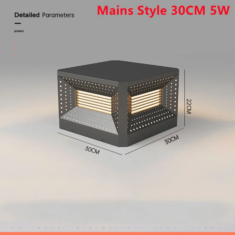 lampe de pelouse solaire moderne pour éclairage extérieur - Image 10