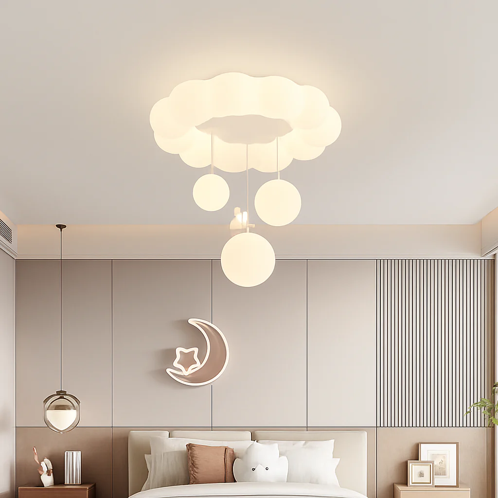 plafonnier nuage lapin ours pour chambre enfant - Image 3