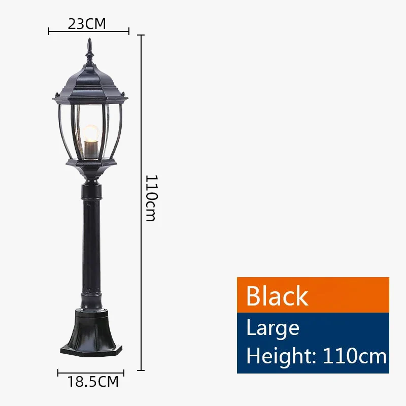 lampe de rue décorative étanche pour extérieur jardin parc villa - Image 8