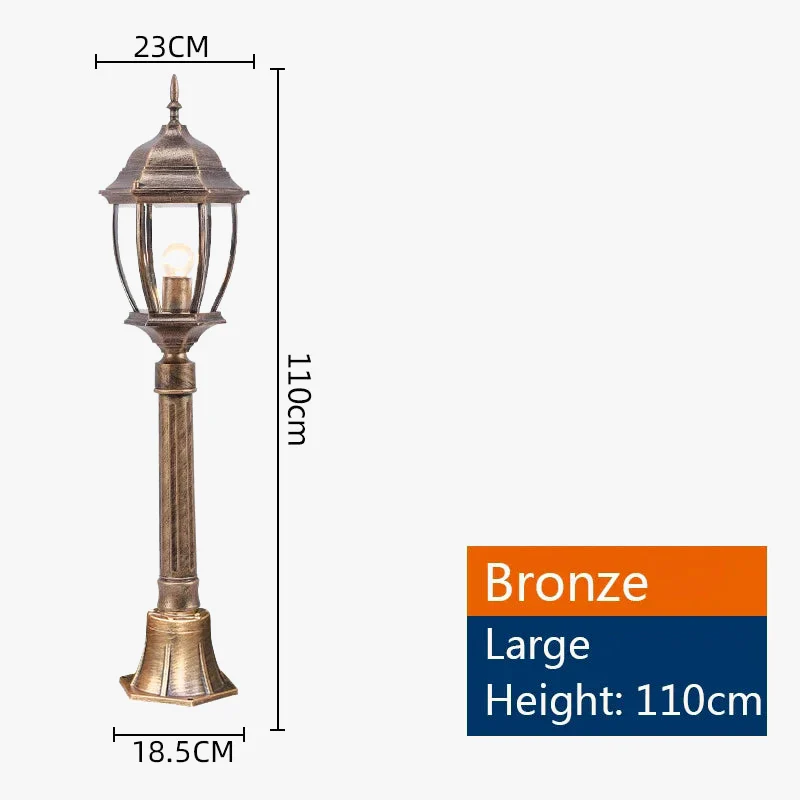 lampe de rue décorative étanche pour extérieur jardin parc villa - Image 9