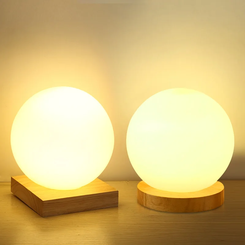 Lampe de table boule de verre Simple - Image 2