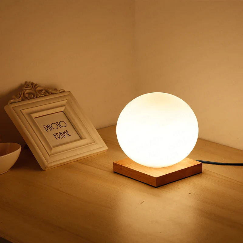 Lampe de table boule de verre Simple - Image 3