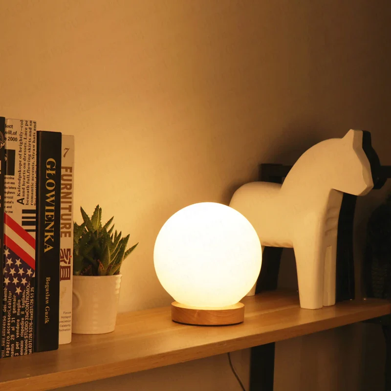 Lampe de table boule de verre Simple - Image 4