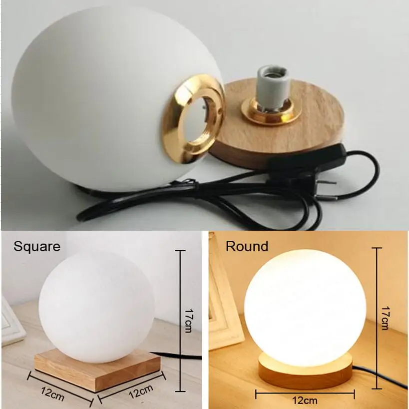 Lampe de table boule de verre Simple - Image 6