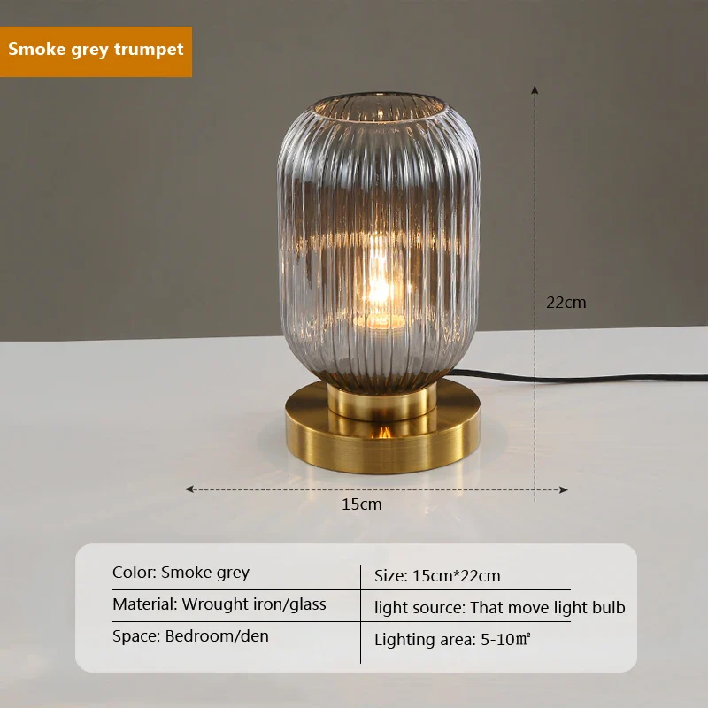 Lampe de Table en verre rétro - Image 10
