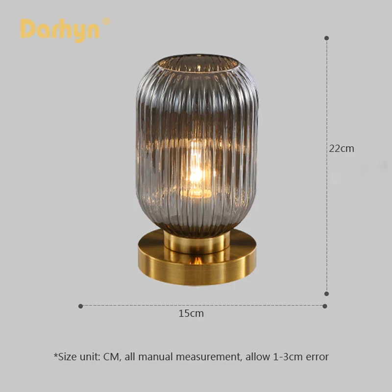 Lampe de Table en verre rétro - Image 6