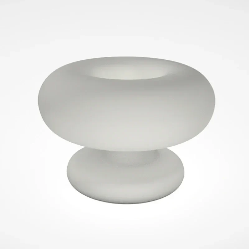 lampe de table moderne cercle laiteux à intensité réglable - Image 5