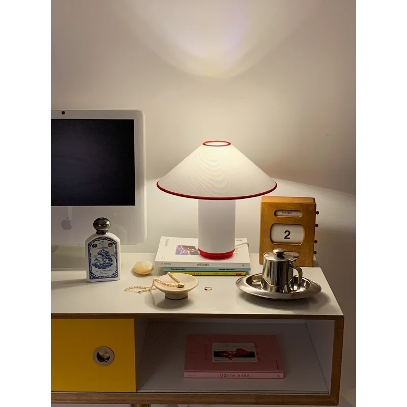 lampe de table nordique design en coton rétro décoratif - Image 6