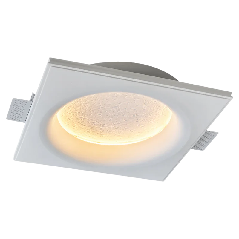lampe en plâtre créative lune pour décoration murale - Image 8