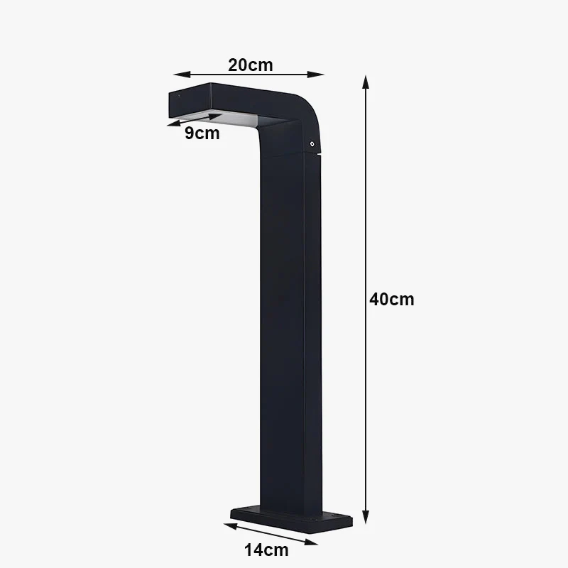 lampe extérieure à led étanche pour jardin et allée - Image 3