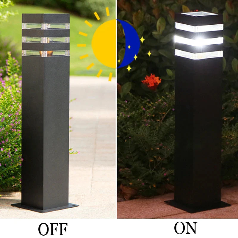 lampe extérieure carrée en aluminium led moderne pour jardin et parc - Image 3