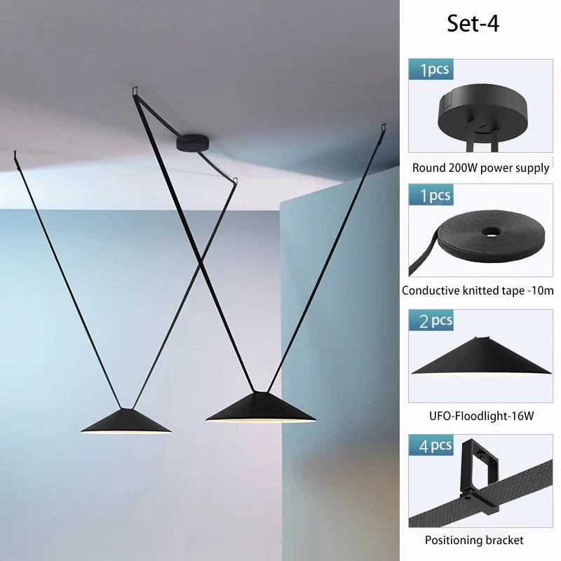 lampe led en tissu tricoté bande lumineuse pour loft - Image 10