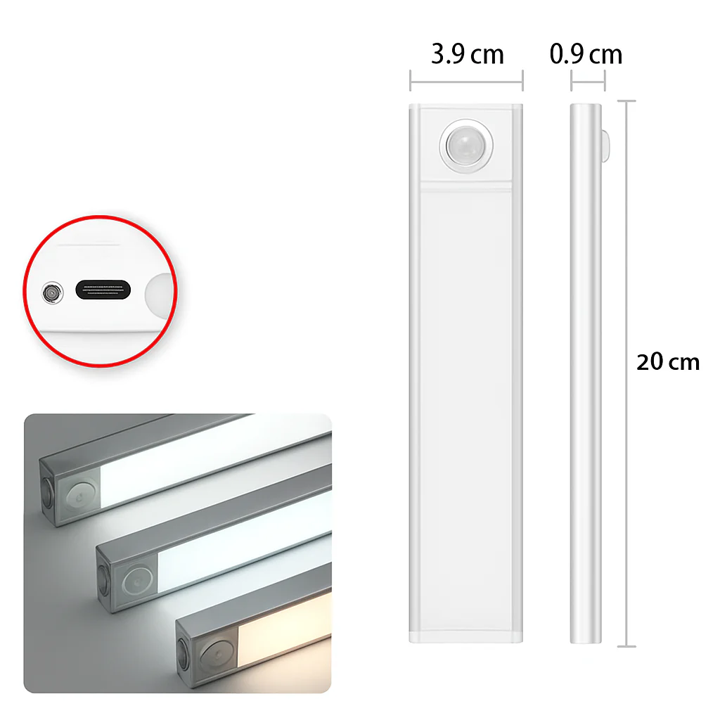 lampe led rechargeable sans fil avec capteur de mouvement - Image 7