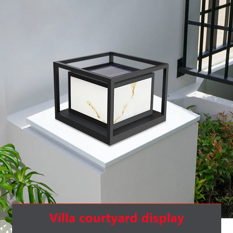 lampe LED solaire moderne pour décoration d'extérieur luxueuse - Image 10