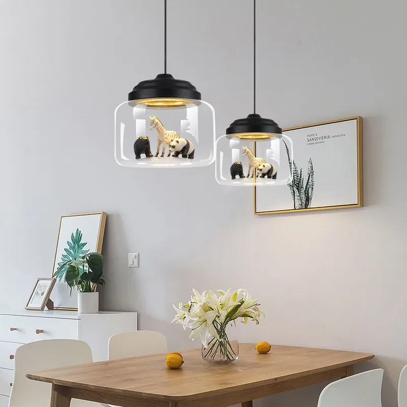 suspension LED design moderne en forme d'animal pour décoration intérieure - Image 2
