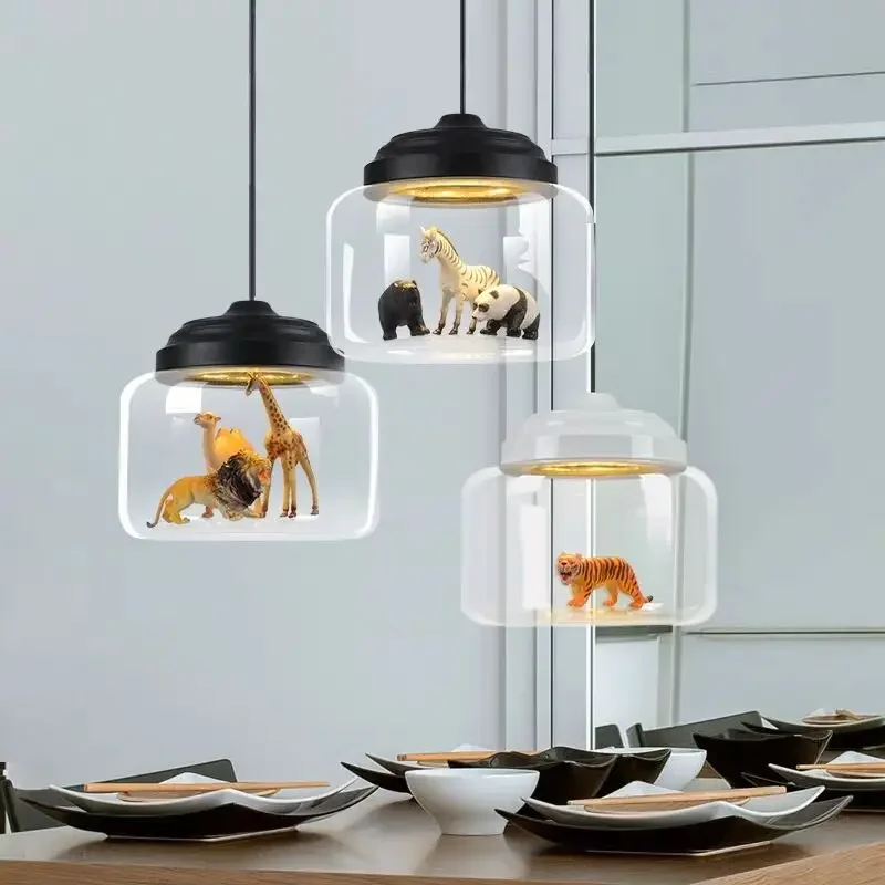 suspension LED design moderne en forme d'animal pour décoration intérieure - Image 3
