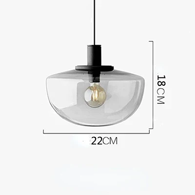 lampe minimaliste suspendue en verre adaptée pour étude et chevet - Image 7