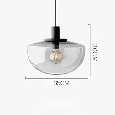 lampe minimaliste suspendue en verre adaptée pour étude et chevet - Image 8