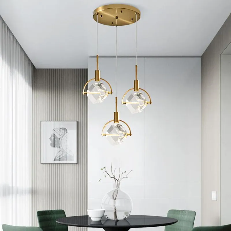 lampe nordique créative en cristal pour restaurant et bar - Image 5