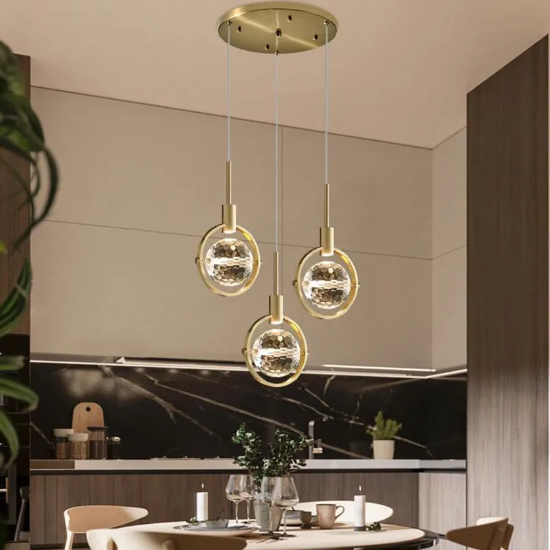 lampe nordique créative en cristal pour restaurant et bar - Image 6