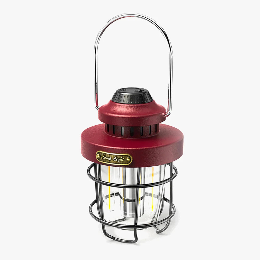 lampe rétro portable rechargeable pour camping et éclairage extérieur - Image 6