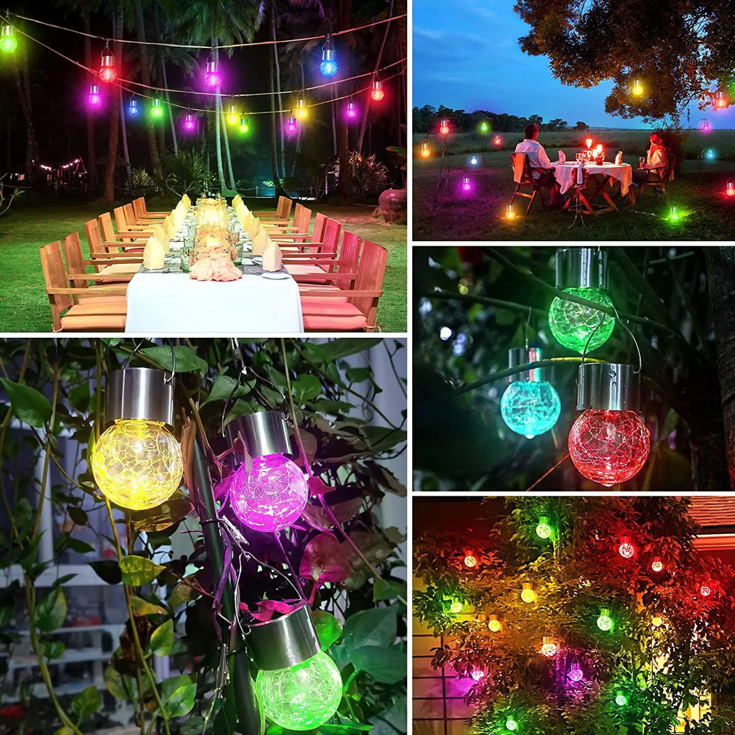 lampe solaire extérieure en rotin pour jardin décoratif - Image 6
