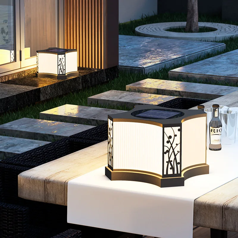 lampe solaire extérieure led en acier inoxydable pour jardin et clôture - Image 4