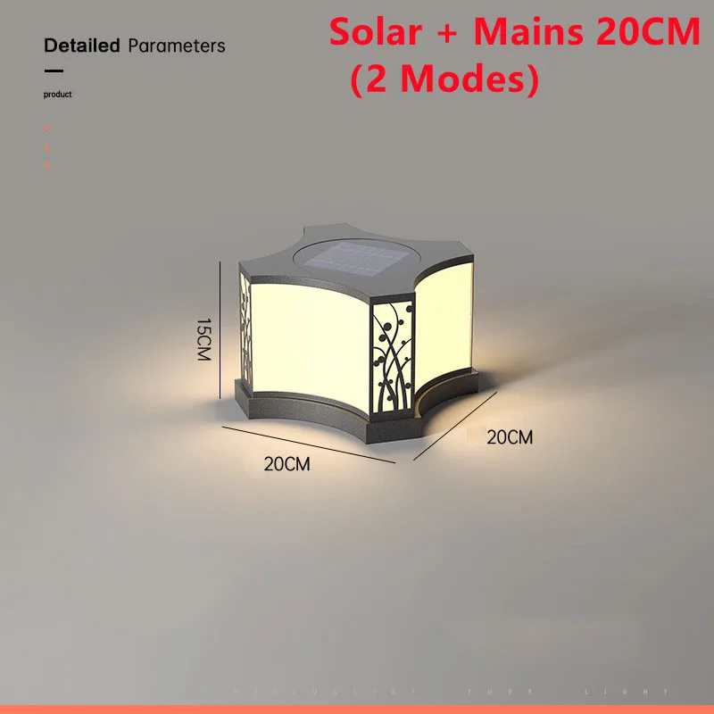 lampe solaire extérieure led en acier inoxydable pour jardin et clôture - Image 8