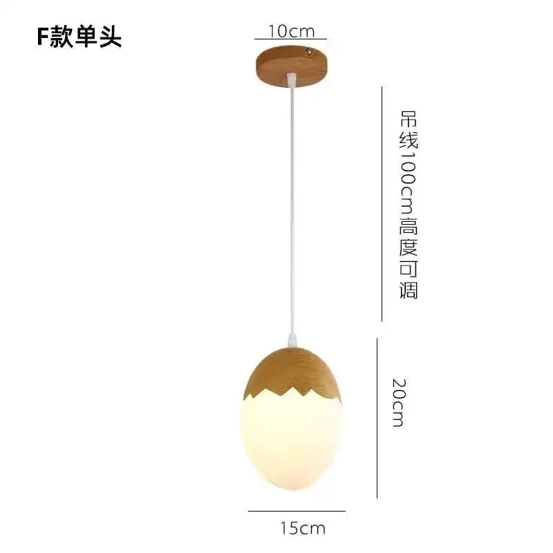Suspension de lustre en grain de bois de style moderne nordique pour salon salle de réunion chambre luminaires intérieurs lampes suspendues - Image 14
